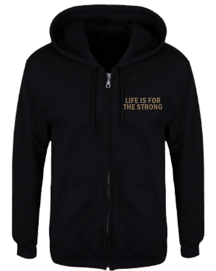 For The Strong Zip Hoodie - Distractions Clothing