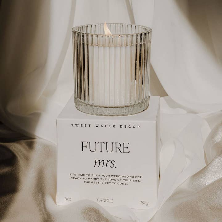 Future Mrs. Ribbed Candle - Distractions Clothing