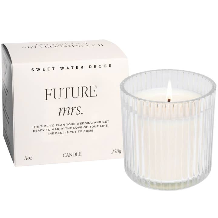 Future Mrs. Ribbed Candle - Distractions Clothing