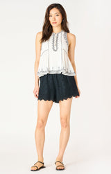 Georgia Embroidered Top - Distractions Clothing