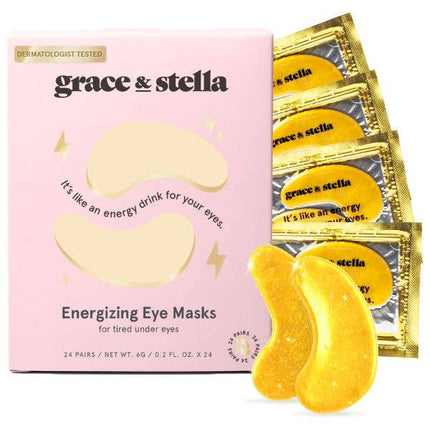 Gold Energizing Under Eye Masks - Distractions Clothing - grace and Stella 