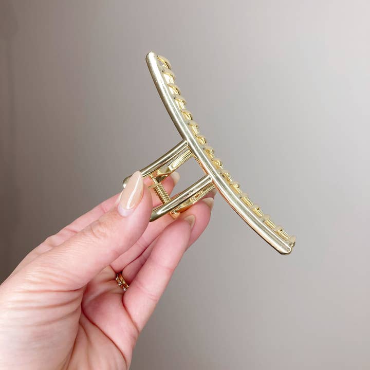 Gold Metal Claw Clip - Distractions Clothing