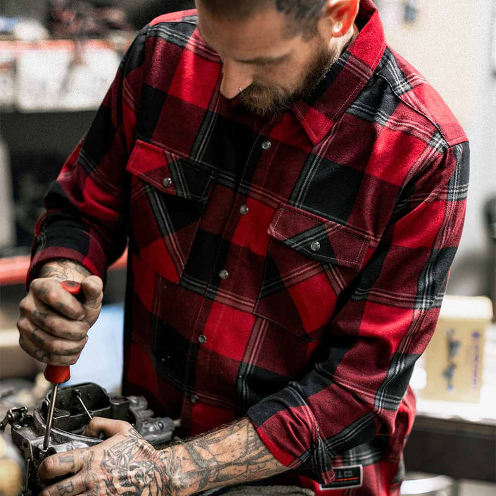 Gridlock Flannel - Distractions Clothing