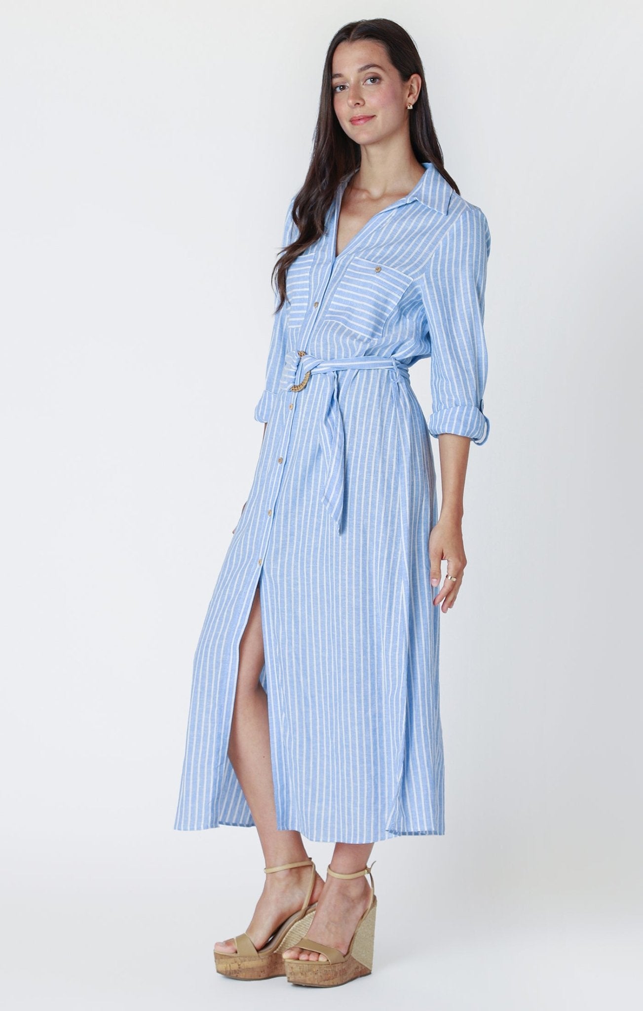 Hamptons Belted Dress - Distractions Clothing