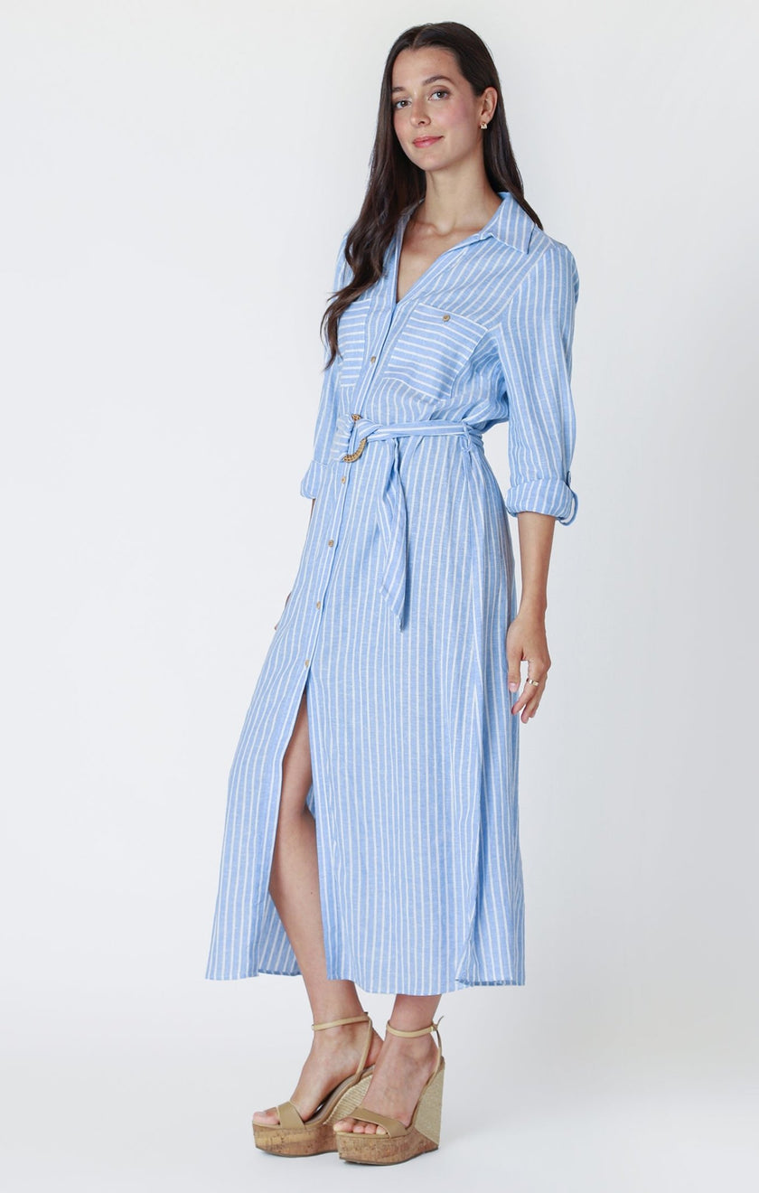 Hamptons Belted Dress - Distractions Clothing