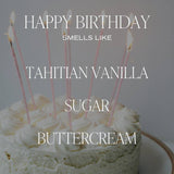 Happy Birthday Ribbed Candle - Distractions Clothing