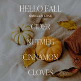 Hello Fall Amber Reed Diffuser - Distractions Clothing