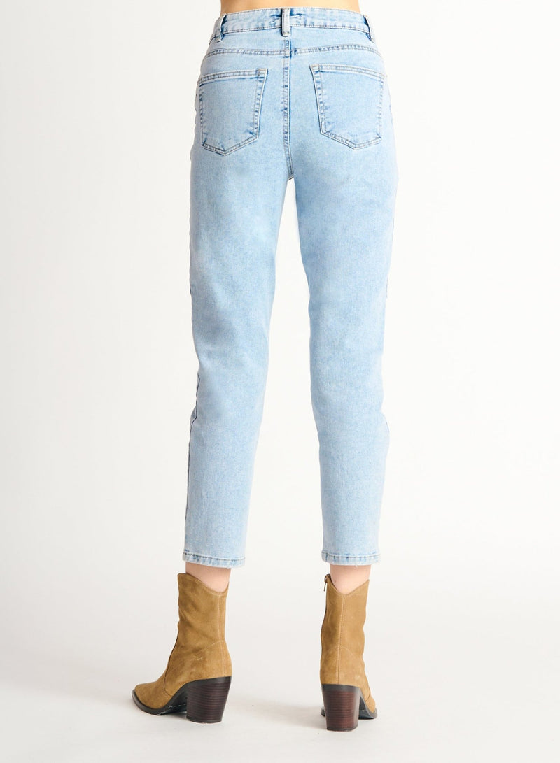 High Rise Straight Leg Jean - Distractions Clothing