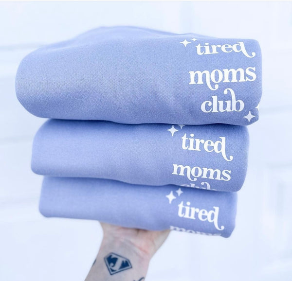 Tired Moms Club Signature Crew Neck Sweater
