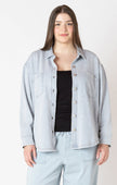 Jacey Knit Denim Shirt - Distractions Clothing