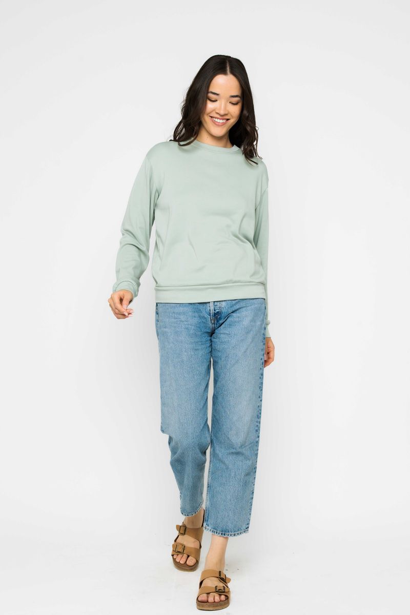 Jenna Luxe Fleece Crew - Distractions Clothing