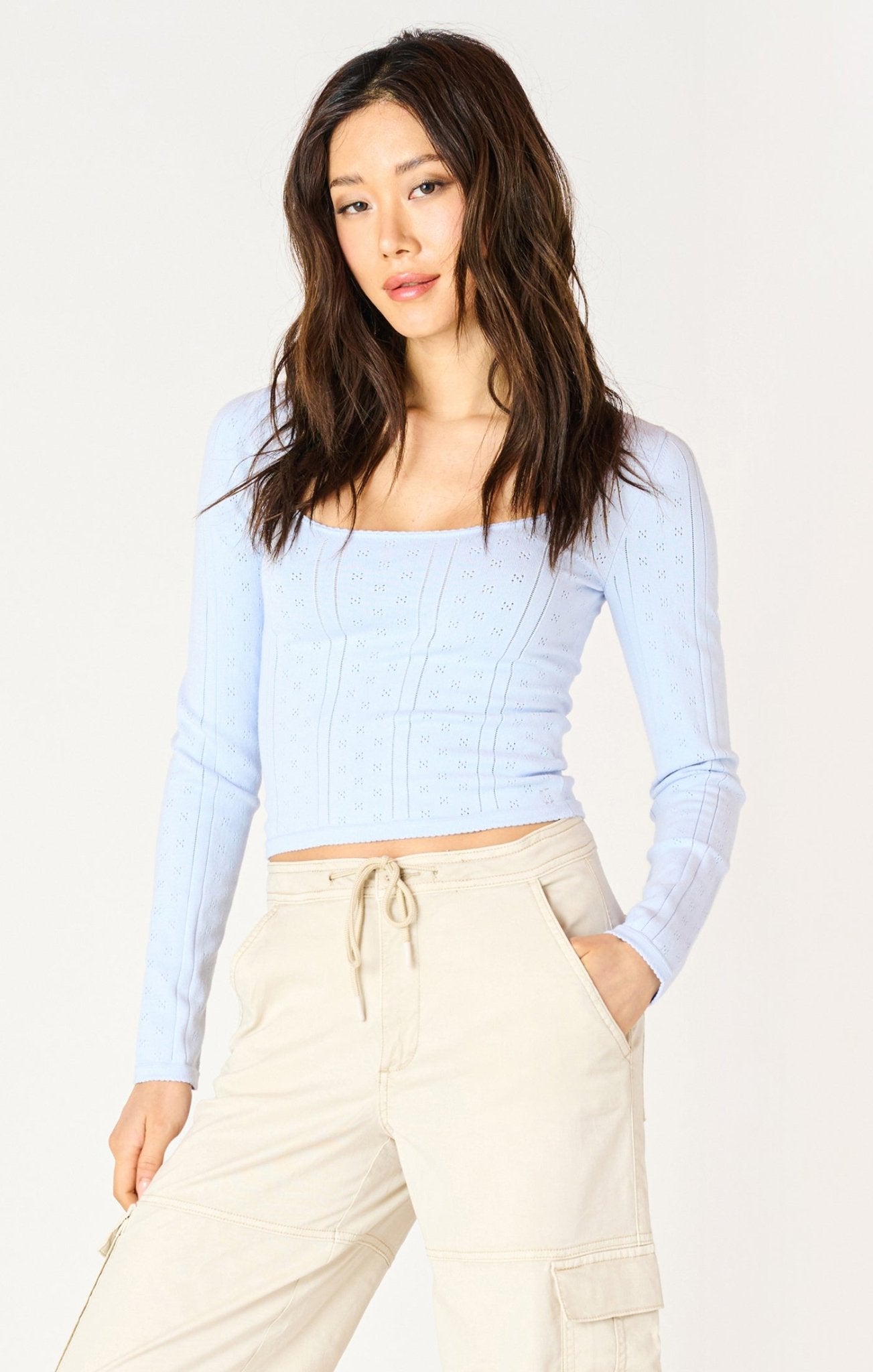 Jess Pointelle Sweater - Distractions Clothing