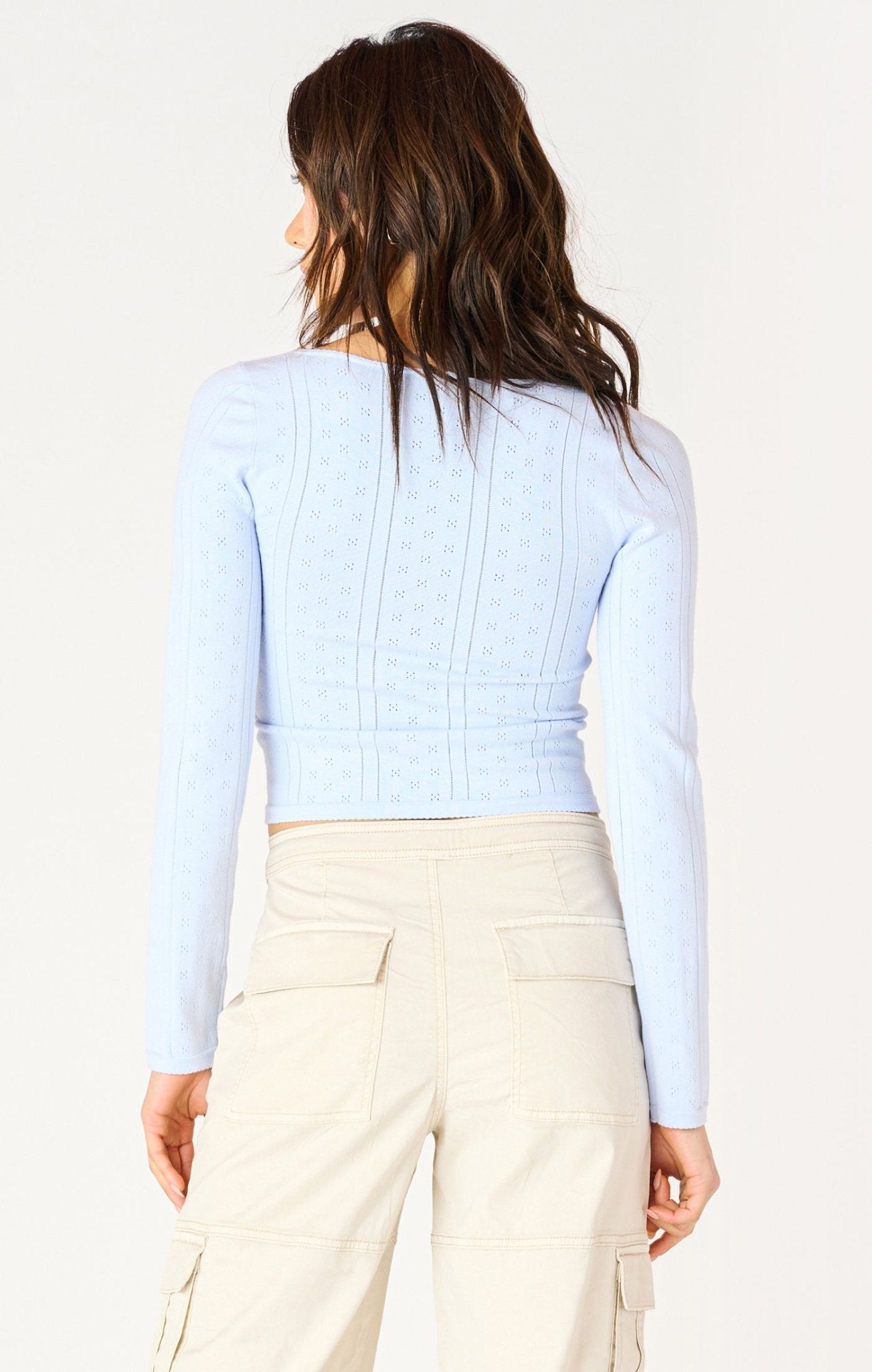 Jess Pointelle Sweater - Distractions Clothing