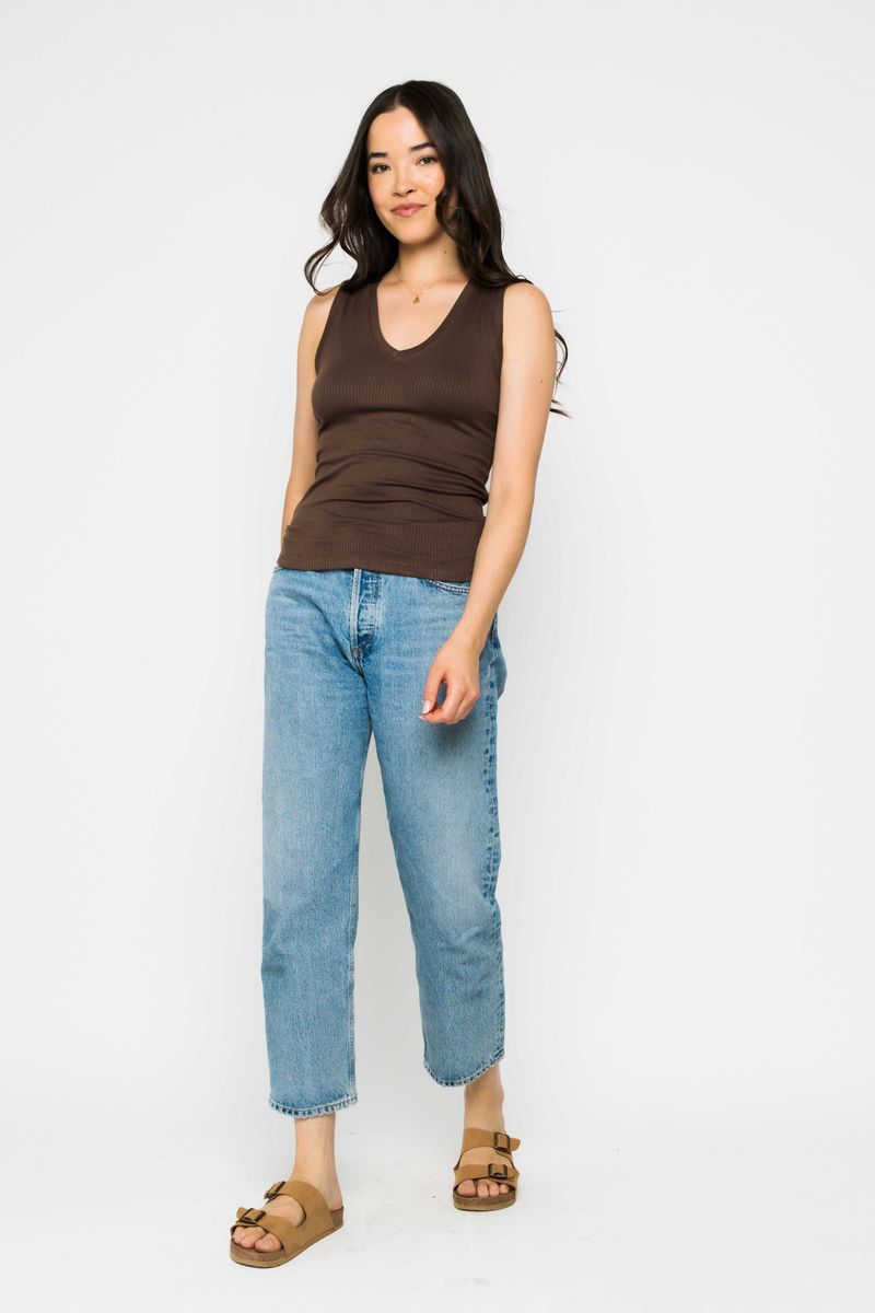 Joelle V - neck Tank Top - Distractions Clothing