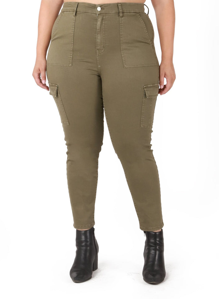 Kelly Curvy Cargo Pant - Distractions Clothing