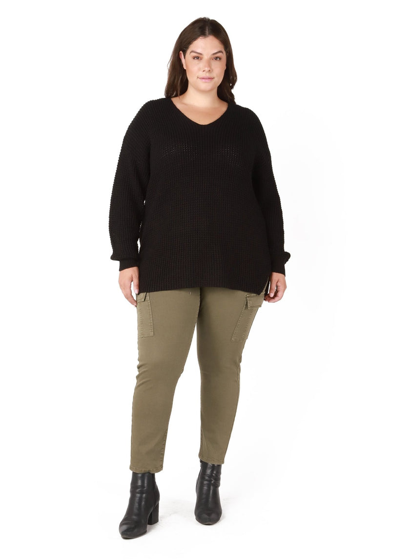 Kelly Curvy Cargo Pant - Distractions Clothing