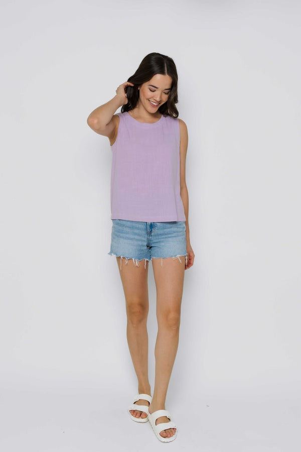 Keri Woven Tank - Distractions Clothing