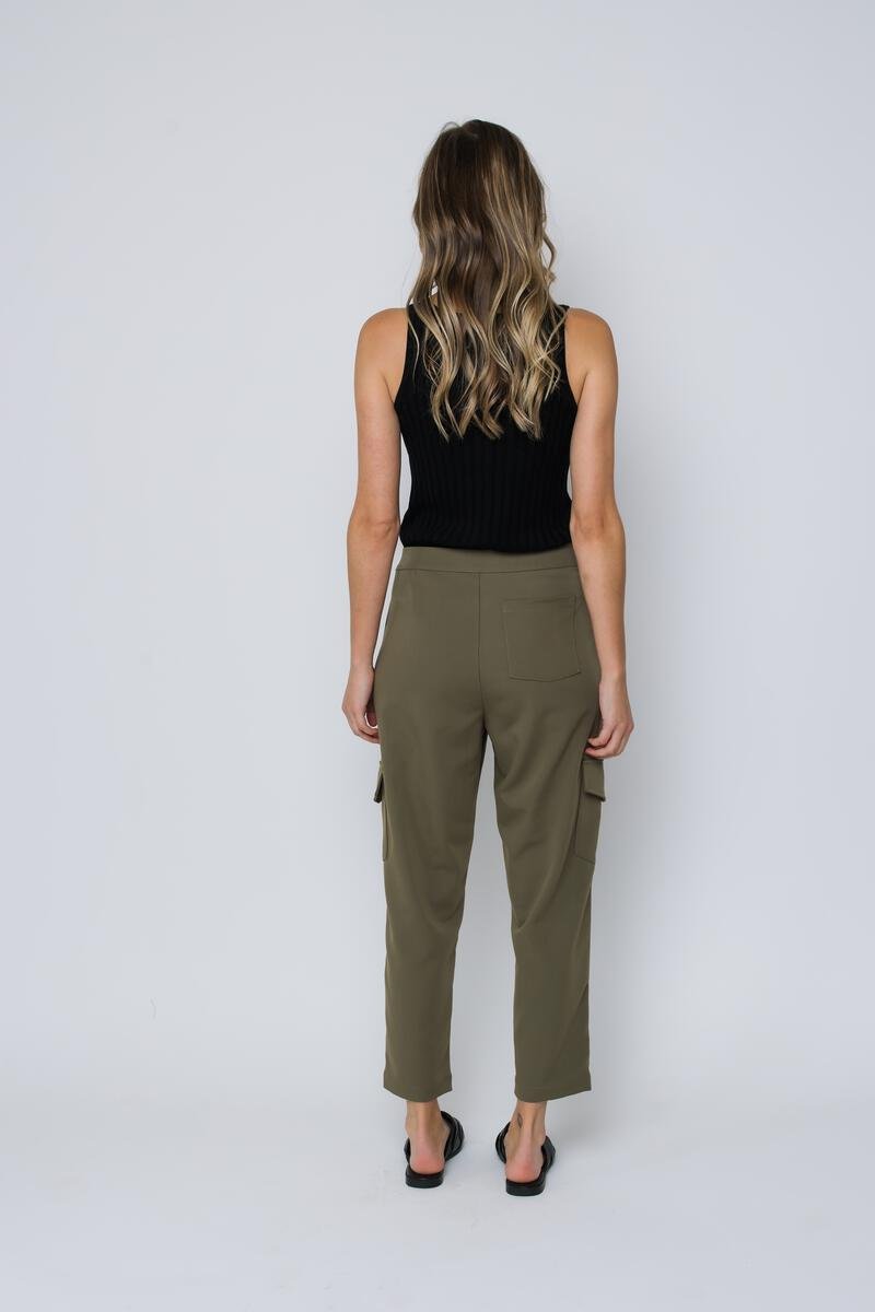Laurel Slim Cargo Pant - Distractions Clothing