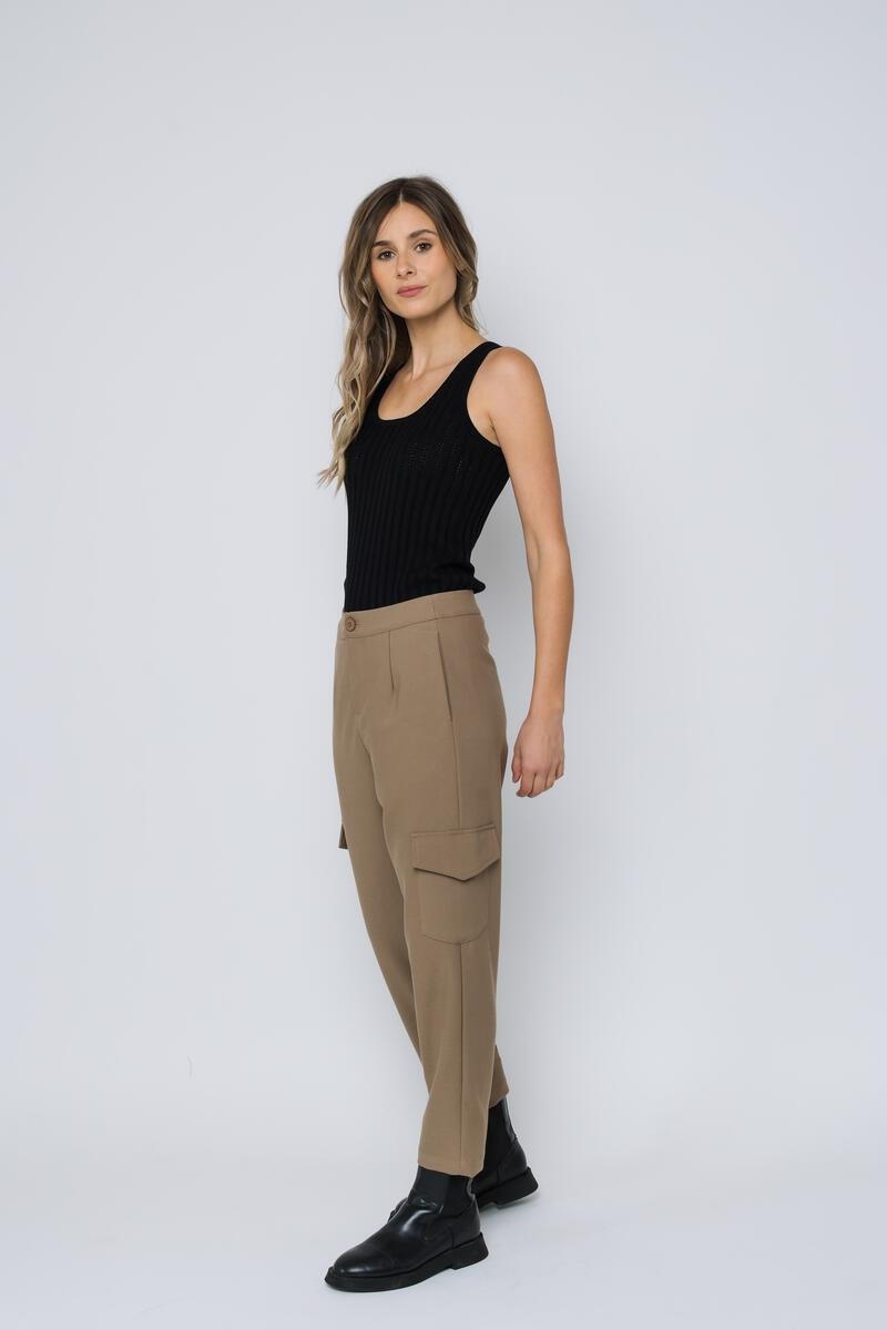 Laurel Slim Cargo Pant - Distractions Clothing