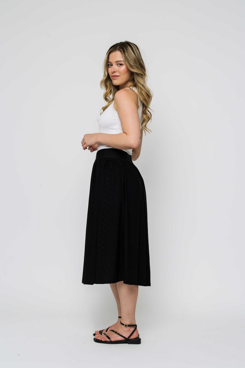 Lina Eyelet Midi Skirt - Distractions Clothing