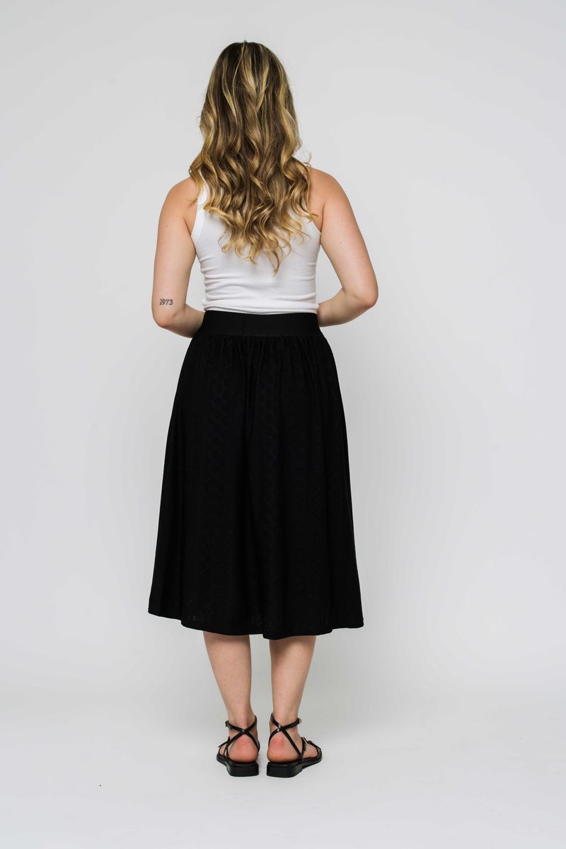 Lina Eyelet Midi Skirt - Distractions Clothing