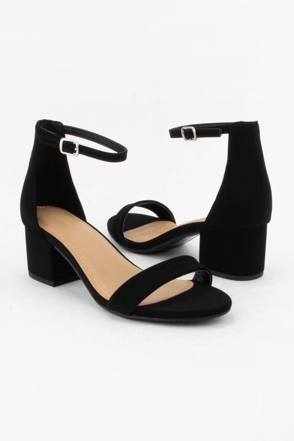 Lisa Ankle Strap Heel - Distractions Clothing