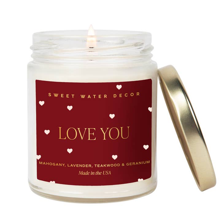 Love You Soy Candle - Distractions Clothing