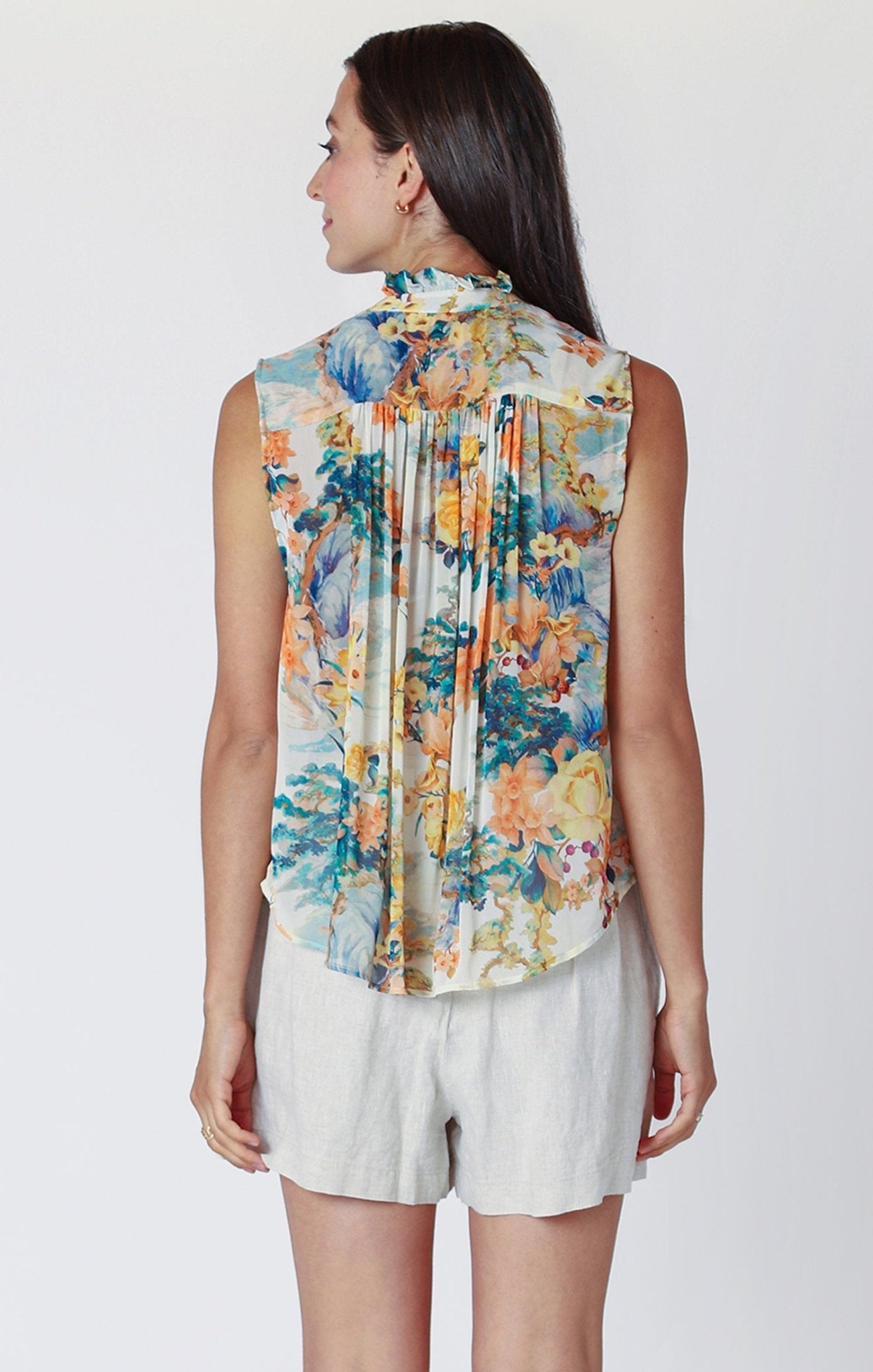 Magnolia Printed Blouse - Distractions Clothing