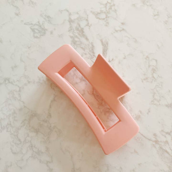Matte Pink Large Claw Clip - Distractions Clothing