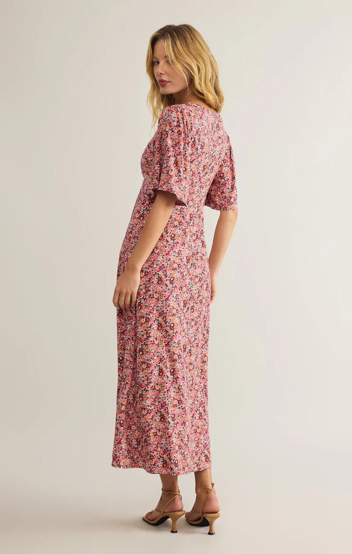 Mavis Dulce Floral Midi Dress - Distractions Clothing