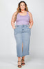 Maya Curvy Denim Skirt - Distractions Clothing