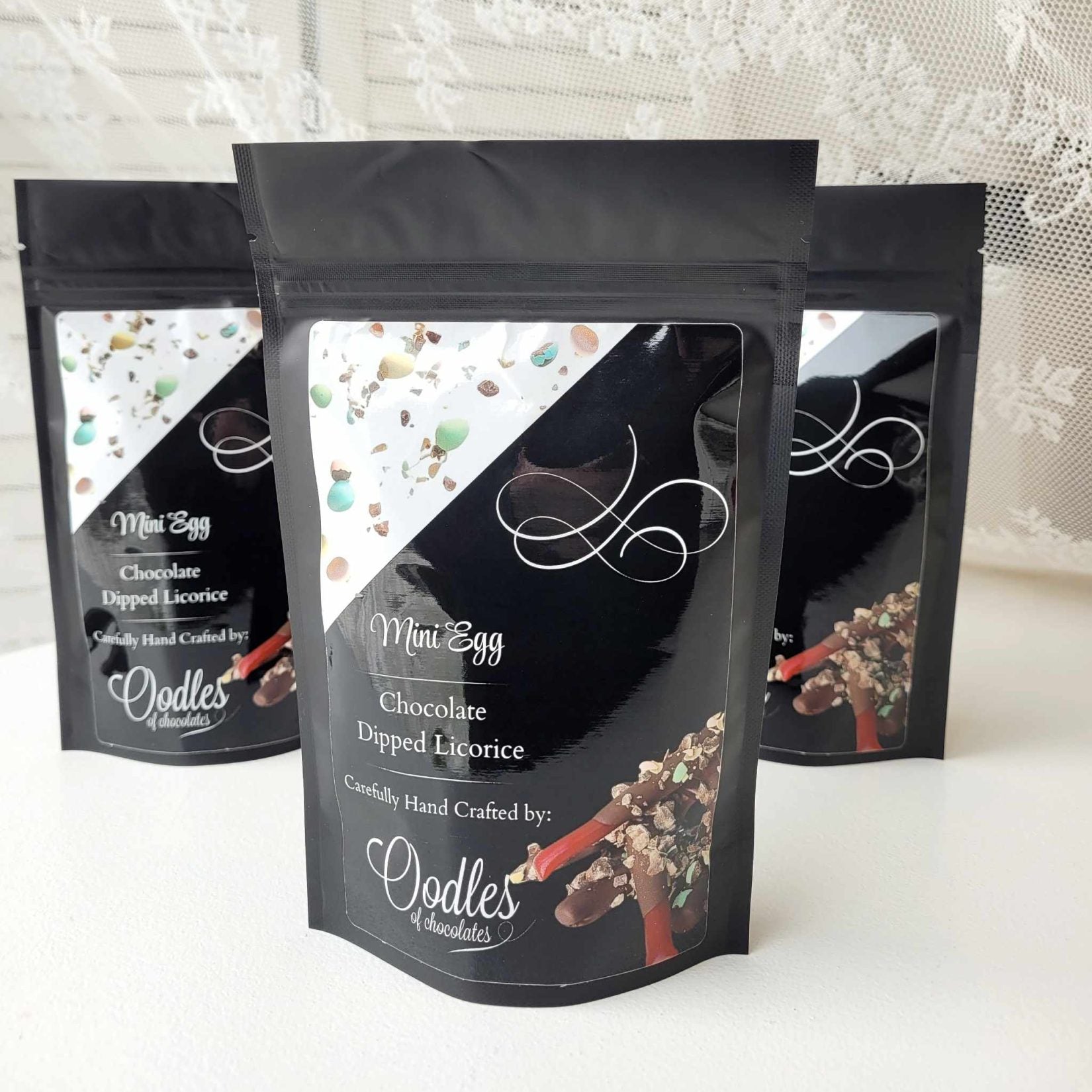 Mini Egg Chocolate Dipped Licorice - Distractions Clothing