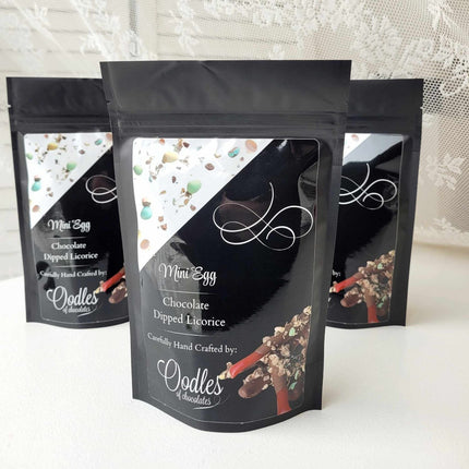 Mini Egg Chocolate Dipped Licorice - Distractions Clothing