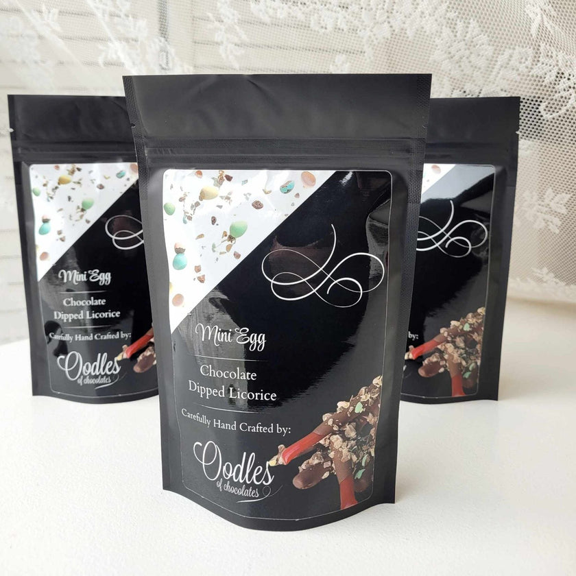 Mini Egg Chocolate Dipped Licorice - Distractions Clothing