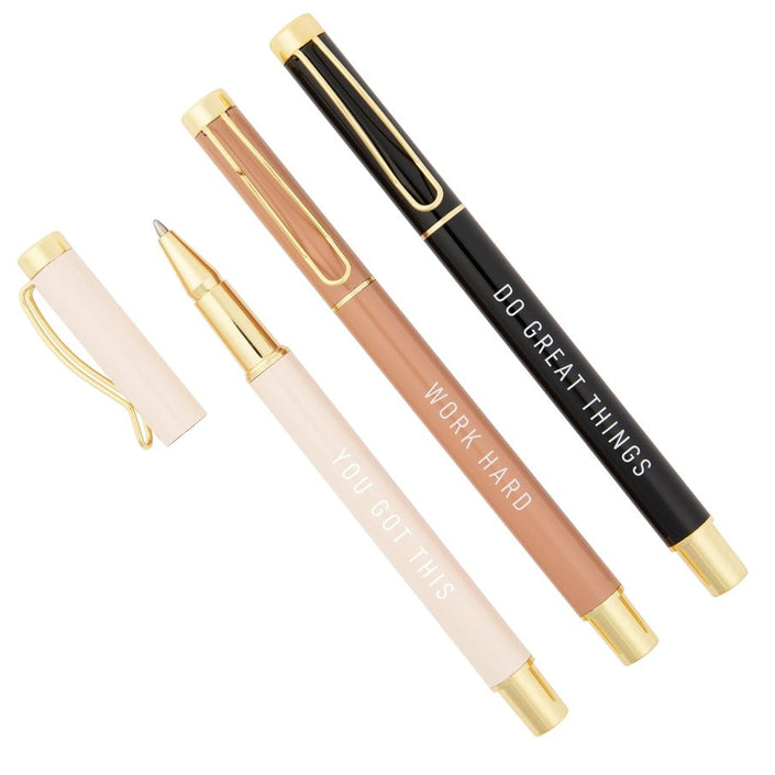 Motivational Metal Pen Set - Distractions Clothing