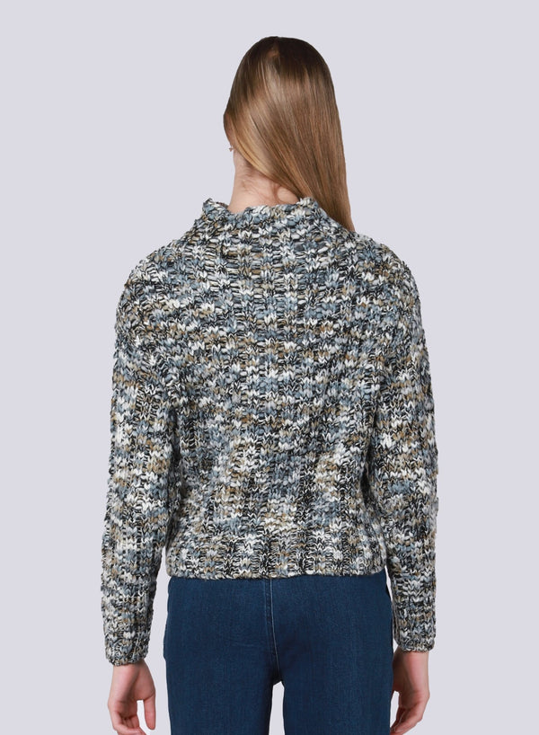 Multi Colored Textured Stitch Sweater - Distractions Clothing