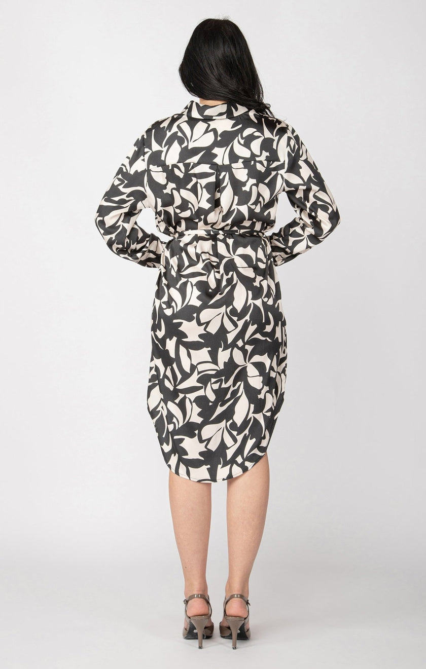 Olivia Belted Shirt Dress - Distractions Clothing