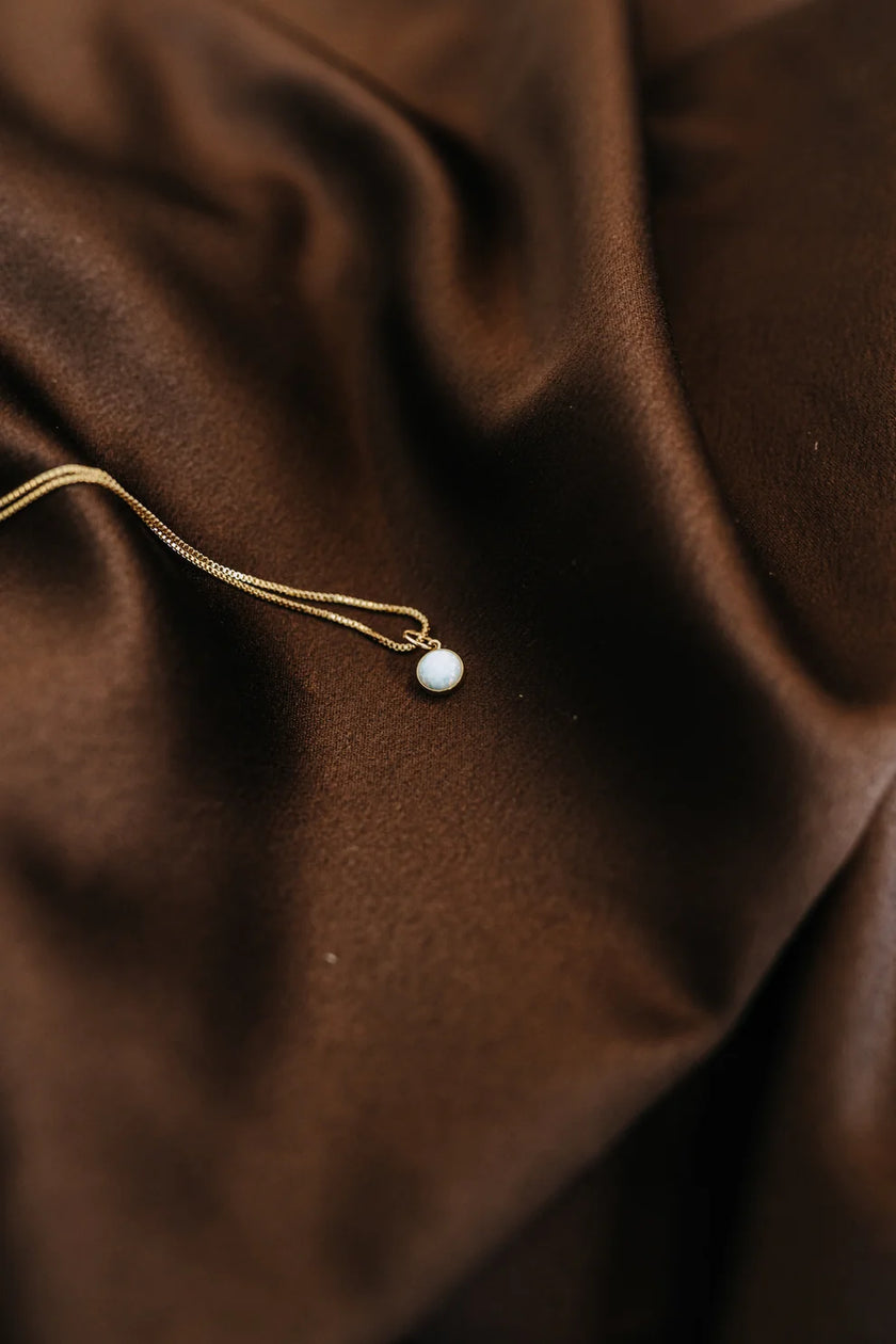 Opal Pendant Necklace