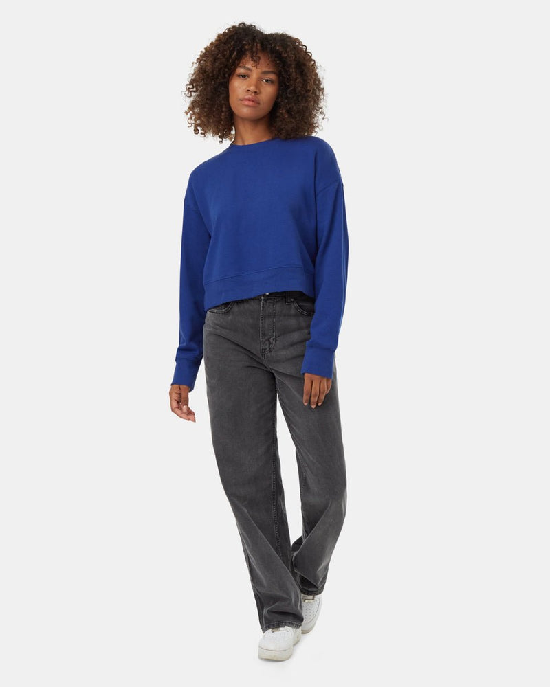 Oversized Cropped Crew - Distractions Clothing