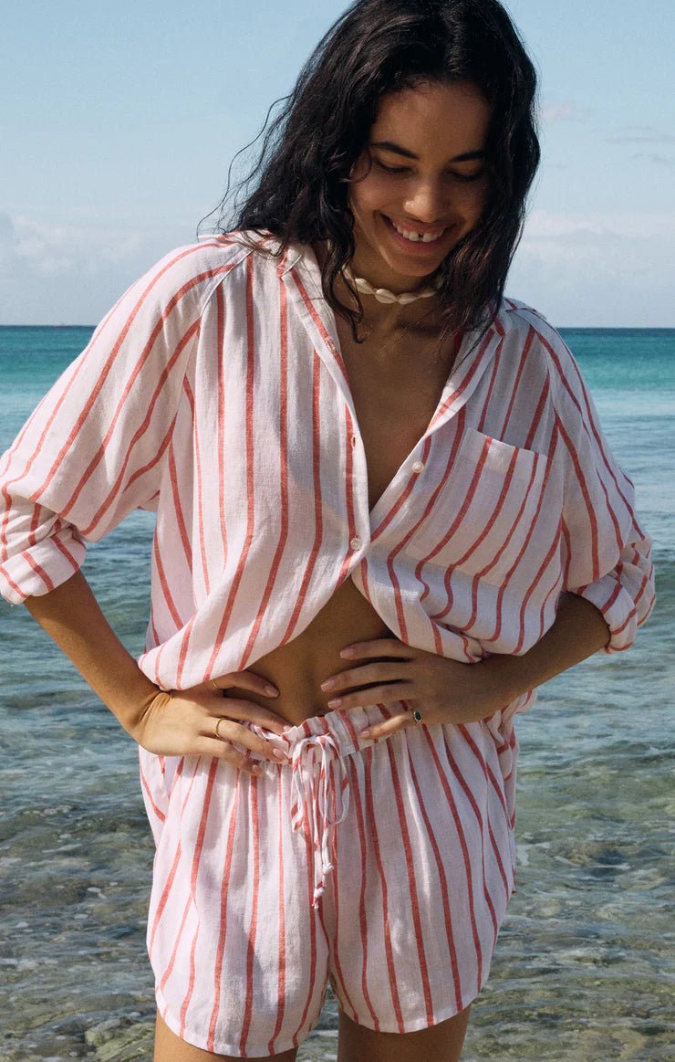 Perfect Line Button Up Top - Distractions Clothing