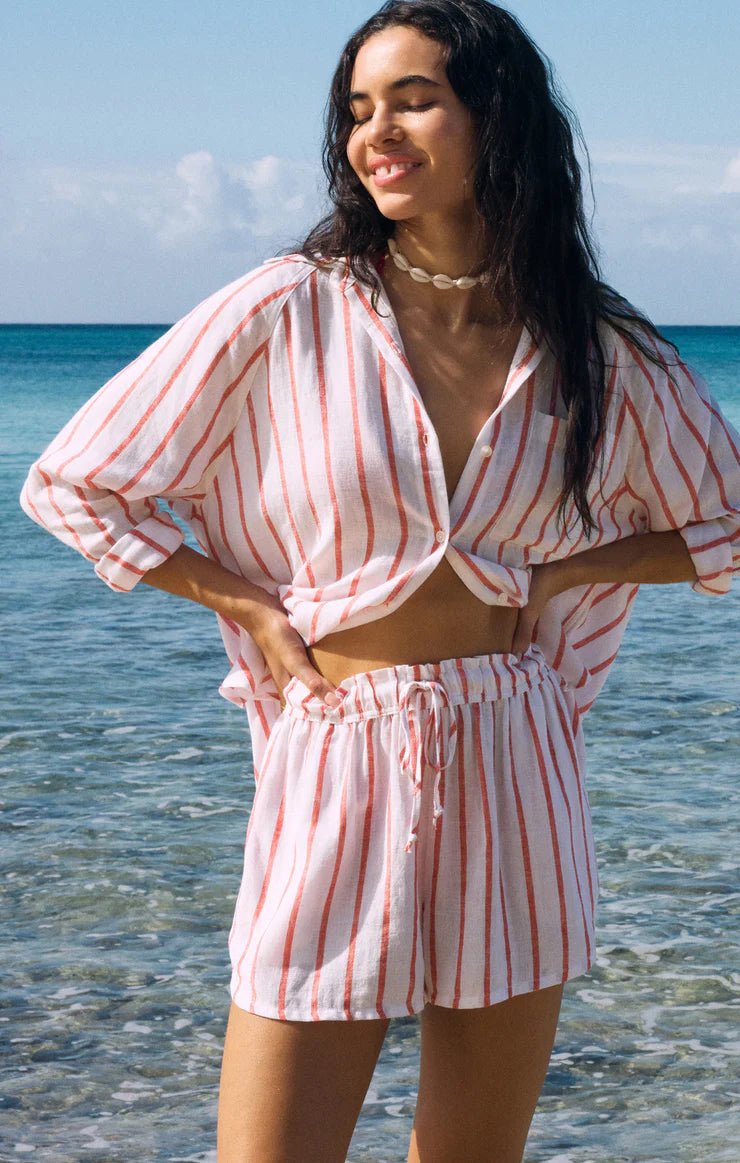 Perfect Line Button Up Top - Distractions Clothing