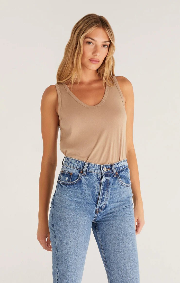 Pia Soft V - neck Tank - Distractions Clothing