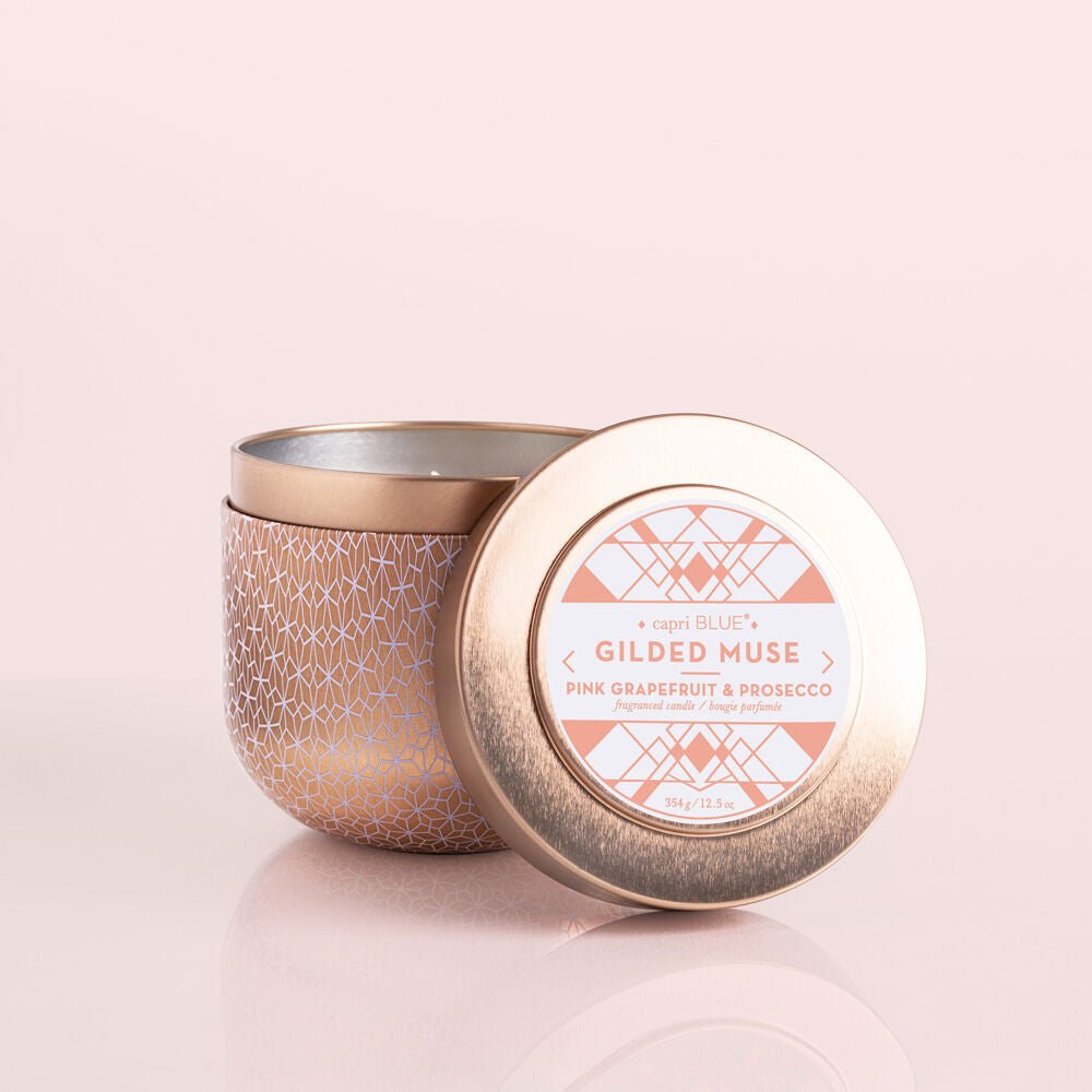 Pink Grapefruit & Prosecco Tin Candle - Distractions Clothing