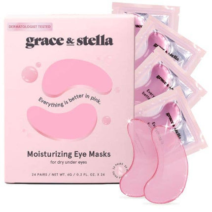 Pink Moisturizing Under Eye Masks - Distractions Clothing- Grace and Stella
