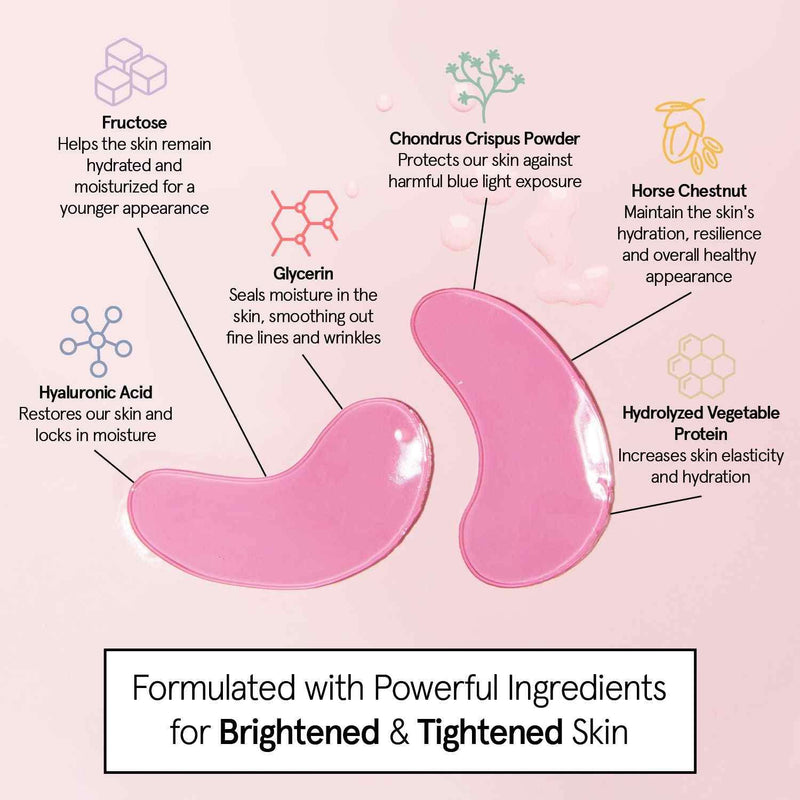 Pink Moisturizing Under Eye Masks - Distractions Clothing