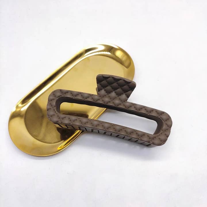 Quilted Matte Claw Clip - Distractions Clothing
