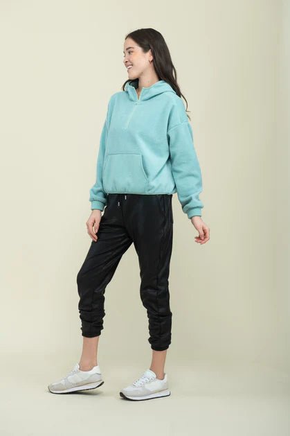 Quinn Fleecy Half Zip Pullover - Distractions Clothing