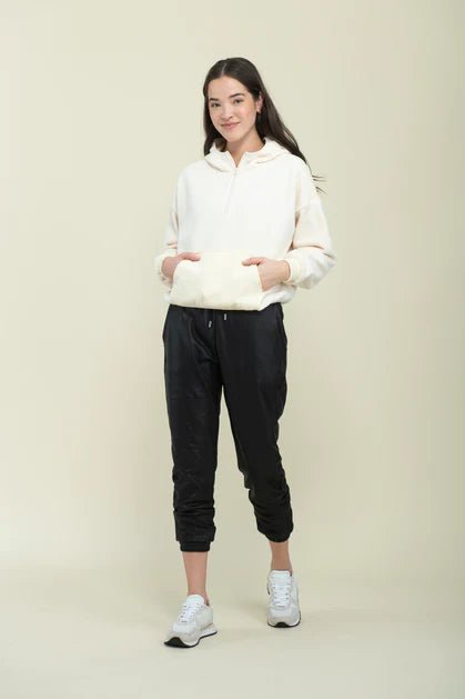 Quinn Fleecy Half Zip Pullover - Distractions Clothing