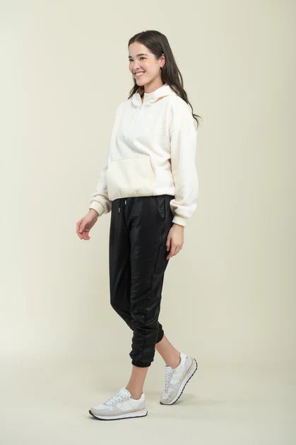 Quinn Fleecy Half Zip Pullover - Distractions Clothing