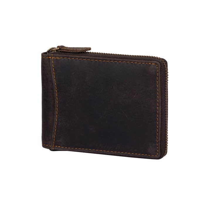 Red RFID Zip Wallet - Distractions Clothing